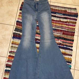 Flare bottom jeans
